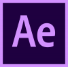 After Effects logo, bright purple 'Ae' inside a dark purple square