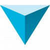 123D logo, an inverted blue pyramid
