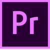 Premier logo, bright pink "Pr" in a black box