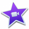 iMovie logo, a video camera inside a purple star