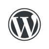 wordpress logo, a serif w inside a circle